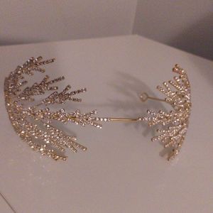 Womens gold one size fits all tiara